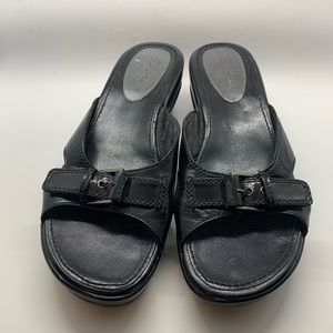 Cole Haan Black Patent Nike Air Sandal